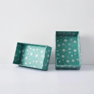 Custom Printing Glitter Christmas Gift Packaging Box Rigid Cosmetic Gift Packaging