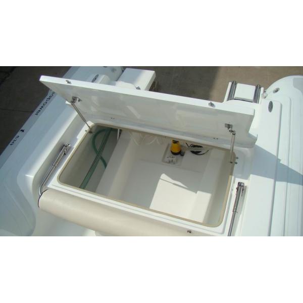 Floor Luxury Inflatable Rib Boat Handmade 550cm Four Layers Reinforced Seams