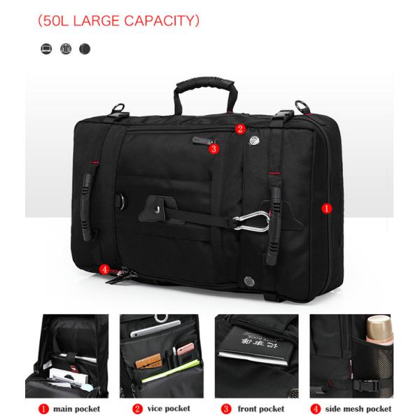 Water Repellent Stylish Travel Backpacks 50L For Outdoor Activities