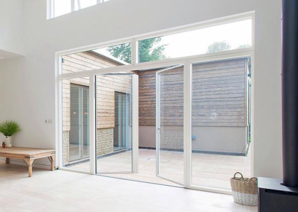 Thermal Break Commercial Aluminium Doors Restaurant Kitchen Swing Doors Customized Size