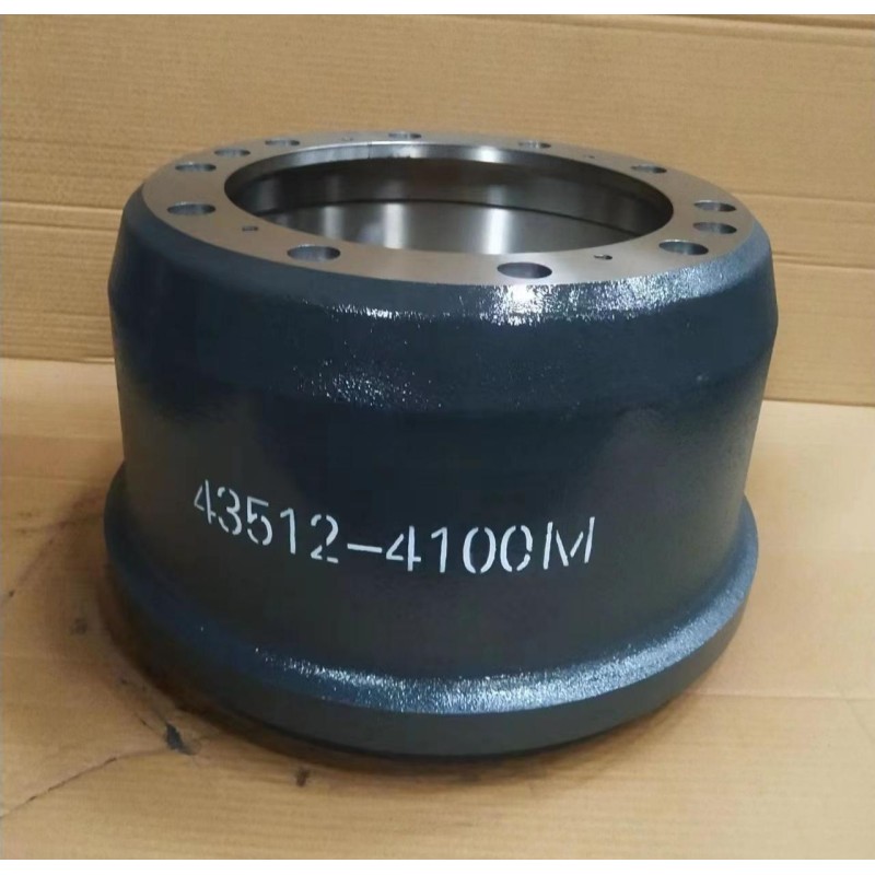 Heavy Duty Brake Drum 43512-4100M High Carbon Casting For Hino 700 Series