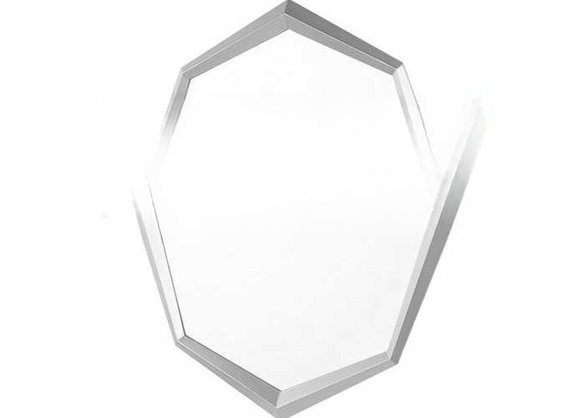 Wall Mounted Console Table with Silver Mirror Finish and Modern Design for Entryway
