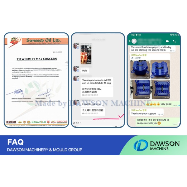 Aluminum with beryllium copper mold material 5L 8L 10L plastic bottle blowing machine HDPE machine cycle time 21.6 seconds