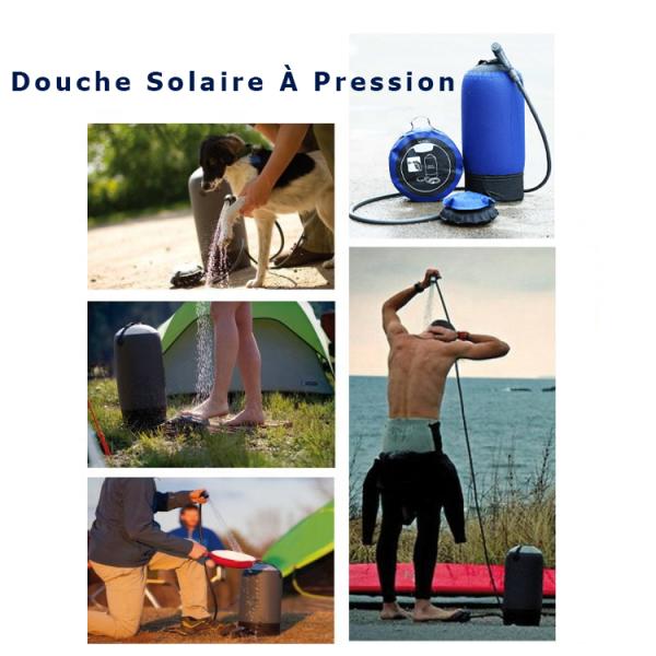 Outdoors Camping Hiking Pressure Shower Hiking Gear Portable Shower Bag, Travel Shower, Pump Pressure Inflatable