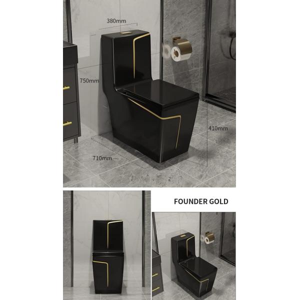 Лоснистая полива яма смешивания туалета Commode 1 части роскошная размечая 220mm