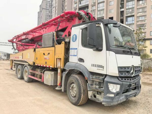 SANY 2020 Year Concrete Pump Truck 49 M Remote Controller HBC For Sale