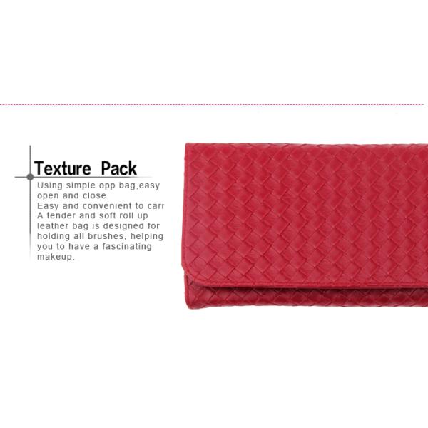 Pink Professional Makeup Brush Set Include Wooden Handle Aluminum Ferrule