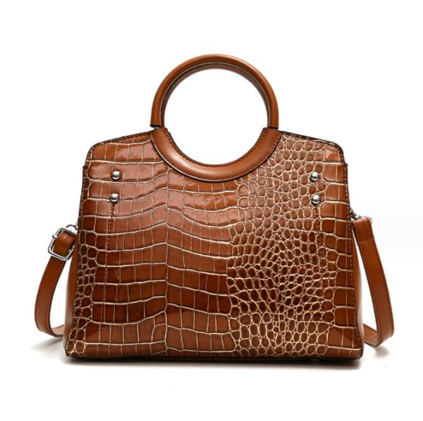 Large Capacity Women Shoulder Handbag Leopard Printed Fashionable Shoulder Bag