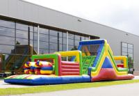 châteaux pleins d'entrain multi de parcours de combattant de couleur d'enfants de 17.5m courus pour l'amusement