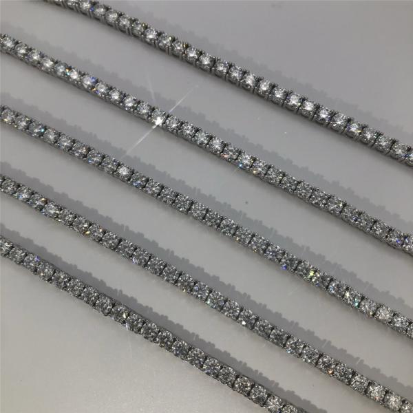 Homens da colar do OEM Moissanite Diamond Tennis Necklace Claw Setting Moissanite nos EUA