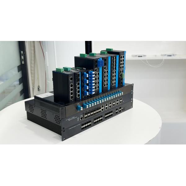10 портов Гигабитный коммутатор промышленной сети SFP Fiber Uplink Din Rail Неуправляемый