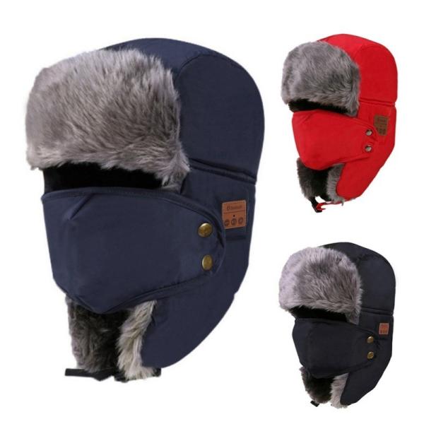 Unisex Outdoor Waterproof Wool Winter Hat For Men Strings Buckle Closure Available
