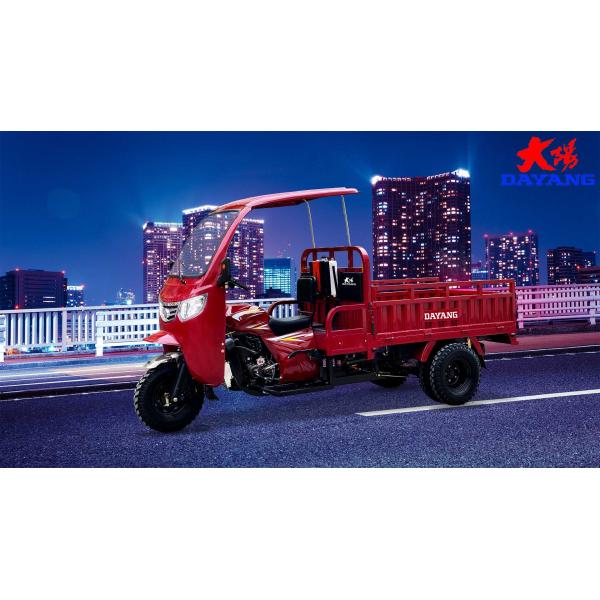 65 km/h Top Speed Diesel Semi Cab Cargo Tricycle Three Wheels Motorcycle 2021 Design