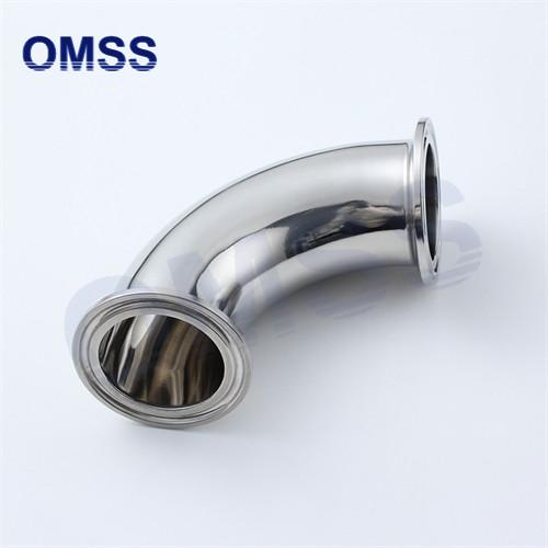 2CMP Sanitary Stainless Steel Pipe Fitting 90° Tri Clamp Hose Elbow 90 Degree
