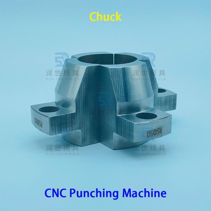 OEM CNC Punching Machine Parts Steel 3 Jaw Chuck For Tube Cutting Bending End Forming