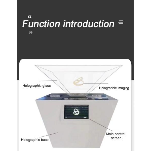 Exhibition Hall Dedicated Stereoscopic Holographic Cabinet with Touch-Interactive 3D Display Supporting Customizable Three-Dimensional Projection