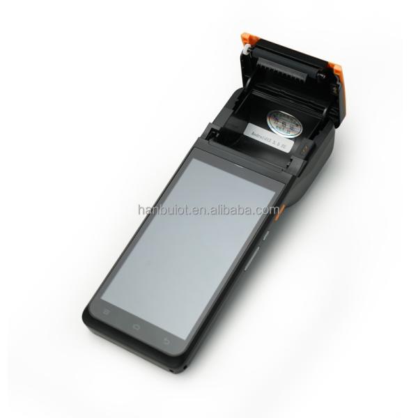 5.5 pulgadas Android POS Terminal con impresora de 58 mm y batería de 6400mAh