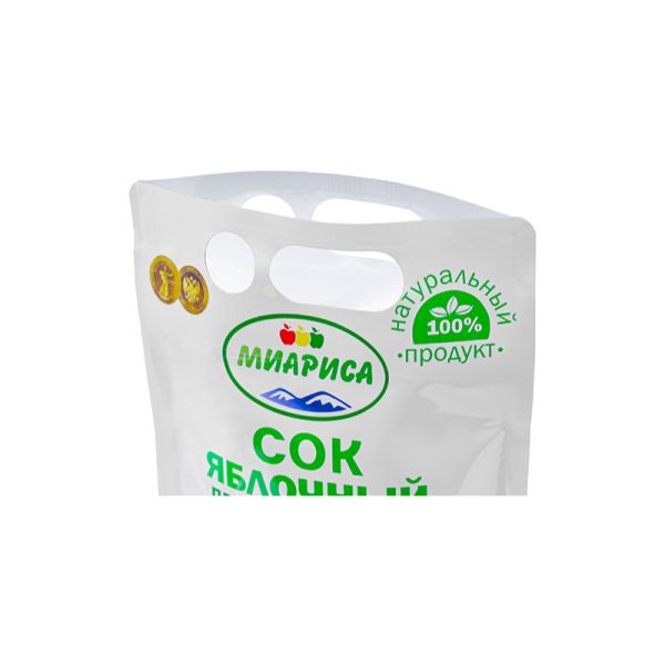 Eco Friendly Materials Apple Juice Packaging Pouch Innovative Custom Design