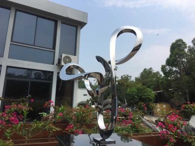 Abstract Tall Garden Ornaments Statues Handmade Polished Metal Long Life