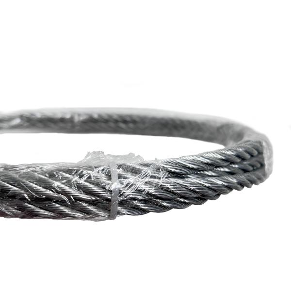 4x31 WSC 8.3mm Galvanized Steel Wire Rope In Standard AiSi Carbon Steel Grade For Construction
