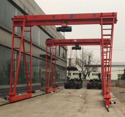 MH type 5 ton general gantry crane, gantry crane, main girder box support leg gantry crane, rail type small crane