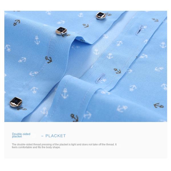 Polyester Fiber Men's Summer Floral Print Short-Sleeved Shirt Casual and Youth Design