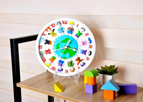 DIY Painting Battery Powered 9  Wall Clock Art And Craft Kits For Children