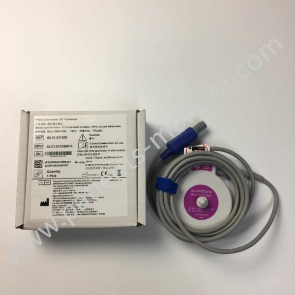 EDAN US Transducer MS3-109301(B) 12 Ultrasound Crystals 1MHz Purple REF#02.01.031528 For F9 & F9 Express