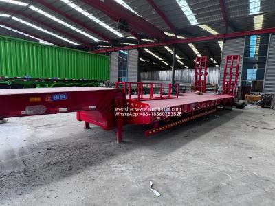 60 Ton Semi Lowbed Trailer with Hydraulic Adjusting Platform