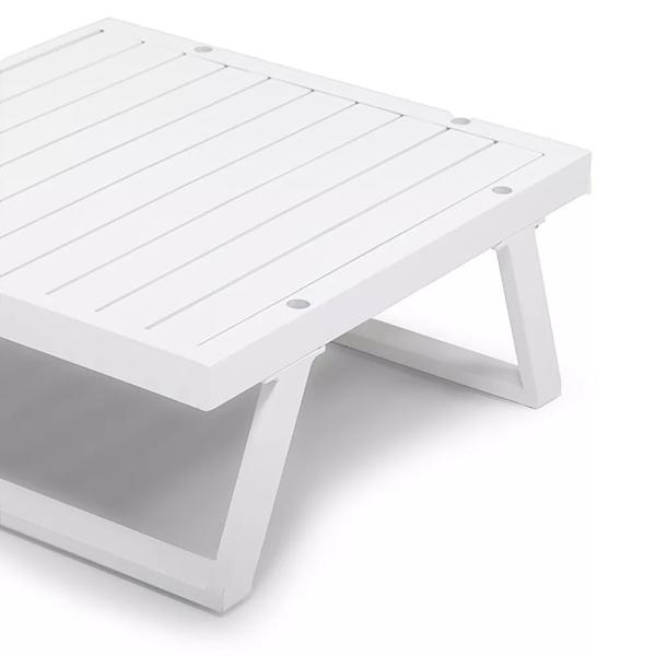 Modern Aluminum Frame Patio Furniture Sun Lounger for Garden Sofa Sectional Lounge Set