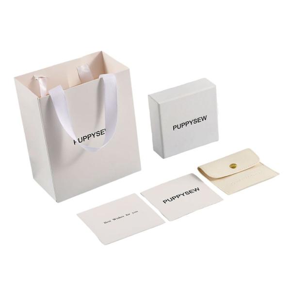 Custom Logo Handmade Smooth Kraft Shopping Bag For Luxury Jewelry Gift Packaging Exclusive Paper Container