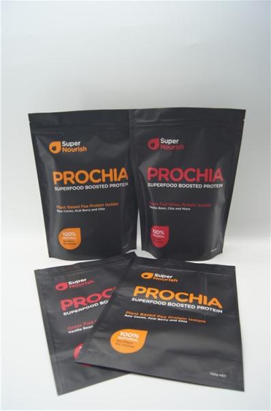 High quality aluminum foil nutrition stand up packaging bag with zipper