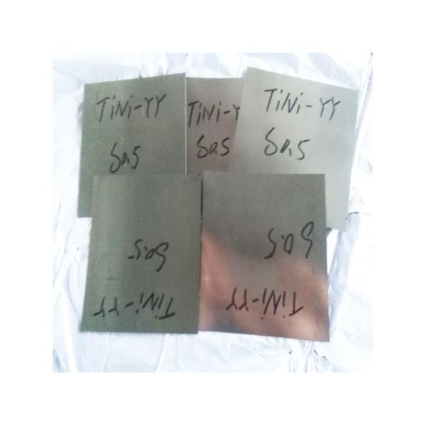 0.5mm Thickness Superelastic Nickel Titanium Nitinol Alloy Metal Sheet/Plate