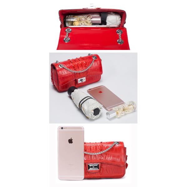 Summer new style crocodile tail bone leather bag shoulder bag for women