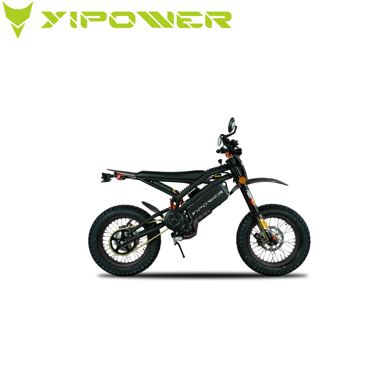 72V40Ah High-speed Electric Motorcycle with 4000W Rated Power and 45° Climbing Angle for Commute & Off-road