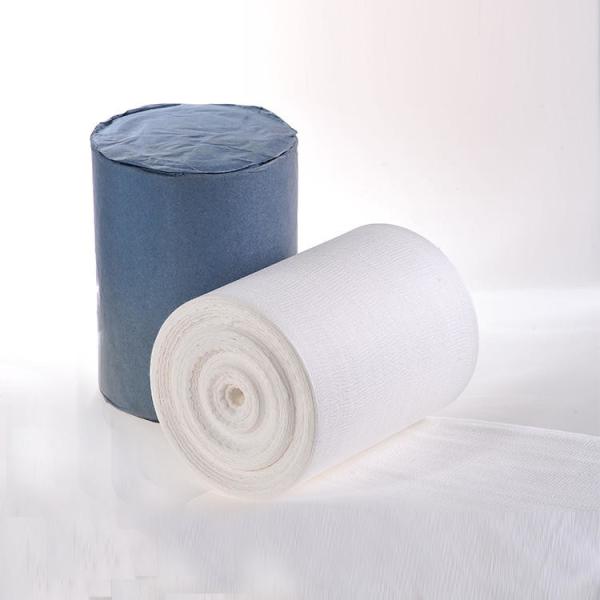 Medical Dressing Surgical Absorbent Medical 100Yard 4 Ply Cotton Hospital Gauze Roll Gauze Swab