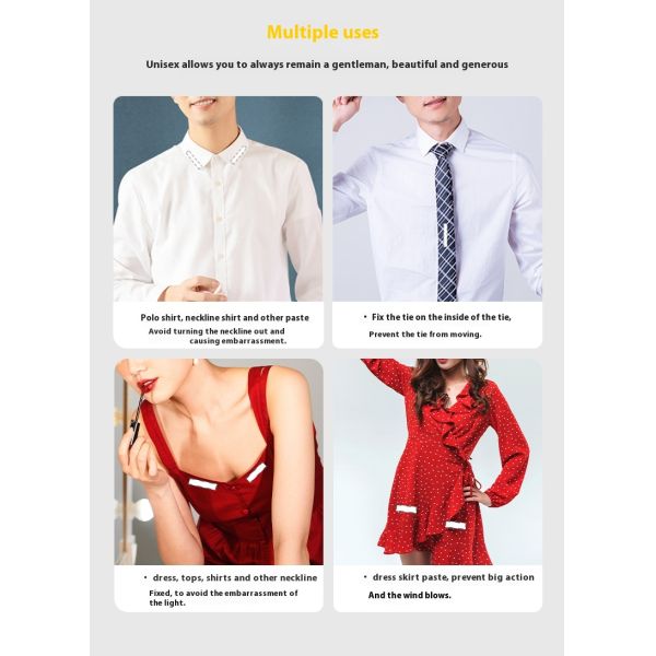 Wholesale Anti-Exposure Double-Sided Patches Invisible Traceless Fixed Adhesive Tapes for Chest Shoulder Straps Printer Supplies