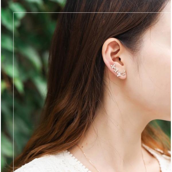 Отрезок круга серег 0.22ct диаманта золота бабочки 18K гениальный для женщин