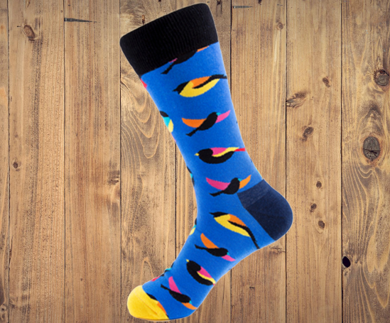 Breathable Trendy Mens Socks / Crew Fancy Dress Socks Funny Cotton Cool Custom Made