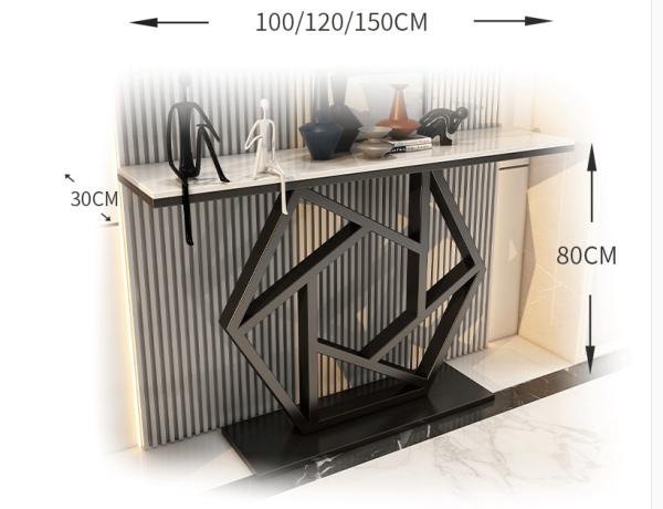 1500*400*800mm White Sintered Stone TV Console Table Modern Luxury