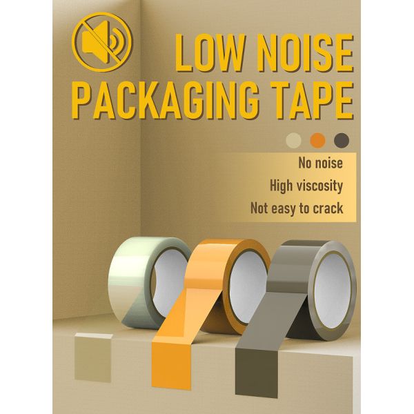 High Viscosity BOPP Acrylic Adhesive Silent Tape in Whole Box Low Noise Express E-Commerce Packaging Tape Cross-Border Hot Sale