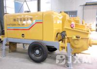 Small Portable  Concrete Trailer Pump HBTS15-6  Wear - Resistant  Long Service Life