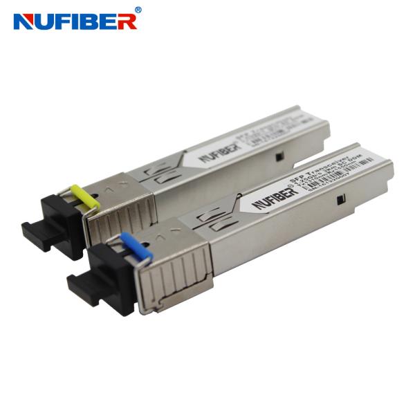LC Connector 1.25G SFP Transceiver 20km 1310nm 1550nm 3 Years Warranty
