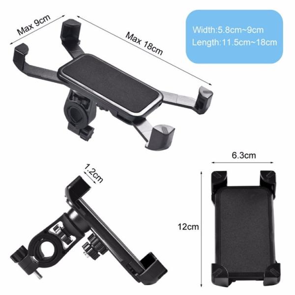 держатель телефона горного велосипеда 170g, всеобщий держатель стойки мобильного телефона велосипеда