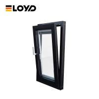 Custom Made Black Aluminum Hurricane Windows Tilt Turn Powdercoated