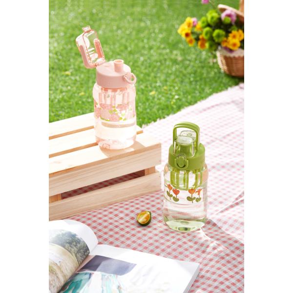 Бутылки с водой 650 мл Стеклянные наружные большие емкости для детей многоразовые соломенные чашки для школьной комнаты