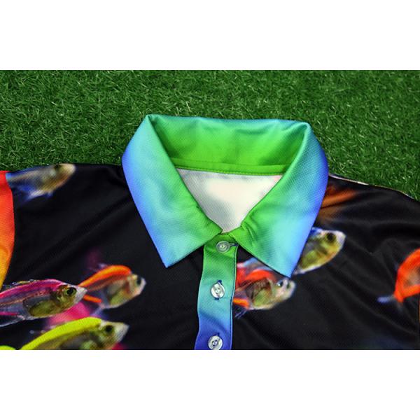 Multiscene Fishing Tournament Jerseys Long Sleeve Polo Washable