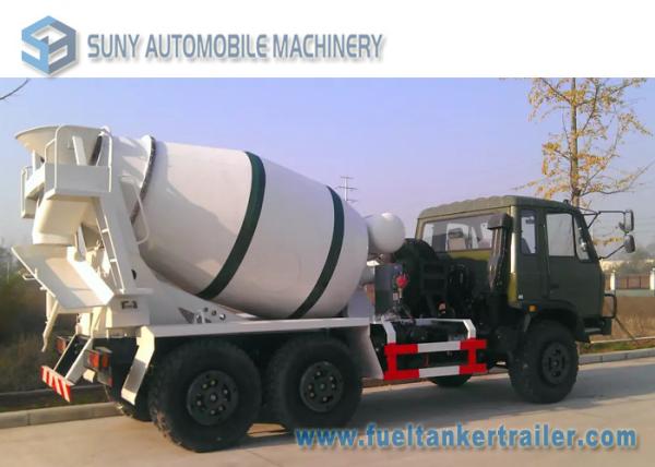 Dongfeng 6 X 6 All Wheel Drive 5 M3 Concrete Mixture Truck Off Road