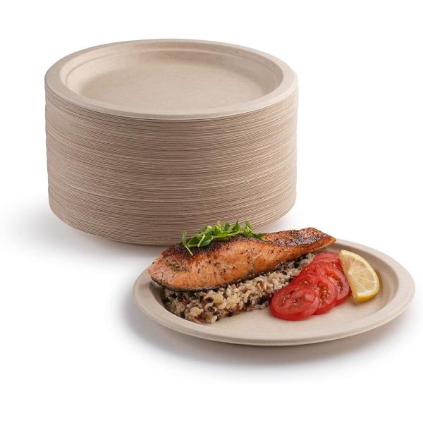 Жиронепроницаемый поднос еды сахарного тростника, Компостируемый устранимые плиты на хеллоуин