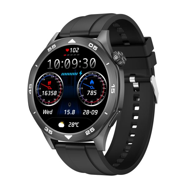 G55 Smart Watch for Sport 1.45inch 412* Round BT Call Health Monitor IP67 Ultra Long Battery 123 Modes Dial Smartwatch